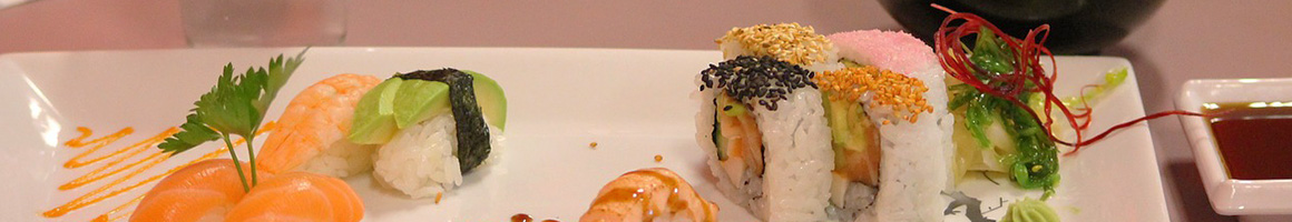 Eating Asian Fusion Japanese Sushi at Reiki Sushi & Asian Bistro restaurant in Wilton, CT.